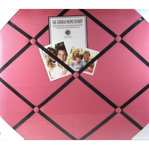 French Memo Board- Display For Photos, Cards, Mementos ,& More  Pink   291991144240